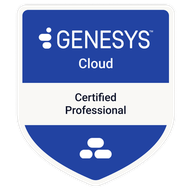 Genesys Cloud Certified Professional badge