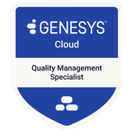Genesys Cloud Quality Management Specialist badge
