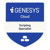 Genesys Cloud Scripting Specialist badge