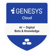 Genesys Cloud AI – Digital Bots and Knowledge badge