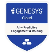 Genesys Cloud AI – Predictive Engagement and Routing badge