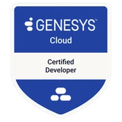 Genesys Cloud Certified Developer badge