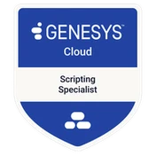 Genesys Cloud Scripting Specialist badge