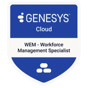 Genesys Cloud WEM – Workforce Management Specialist badge